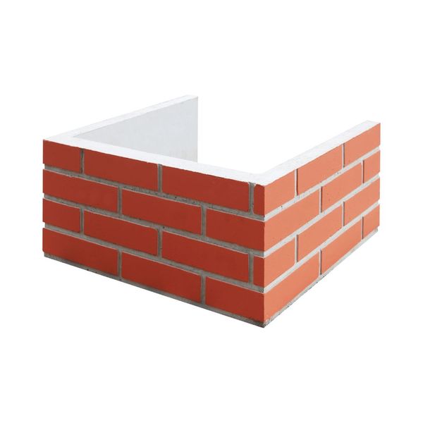 Prolongador Coifa Concreto Atacadão Lazer 65x55x25cm Tijolinho Ceramica